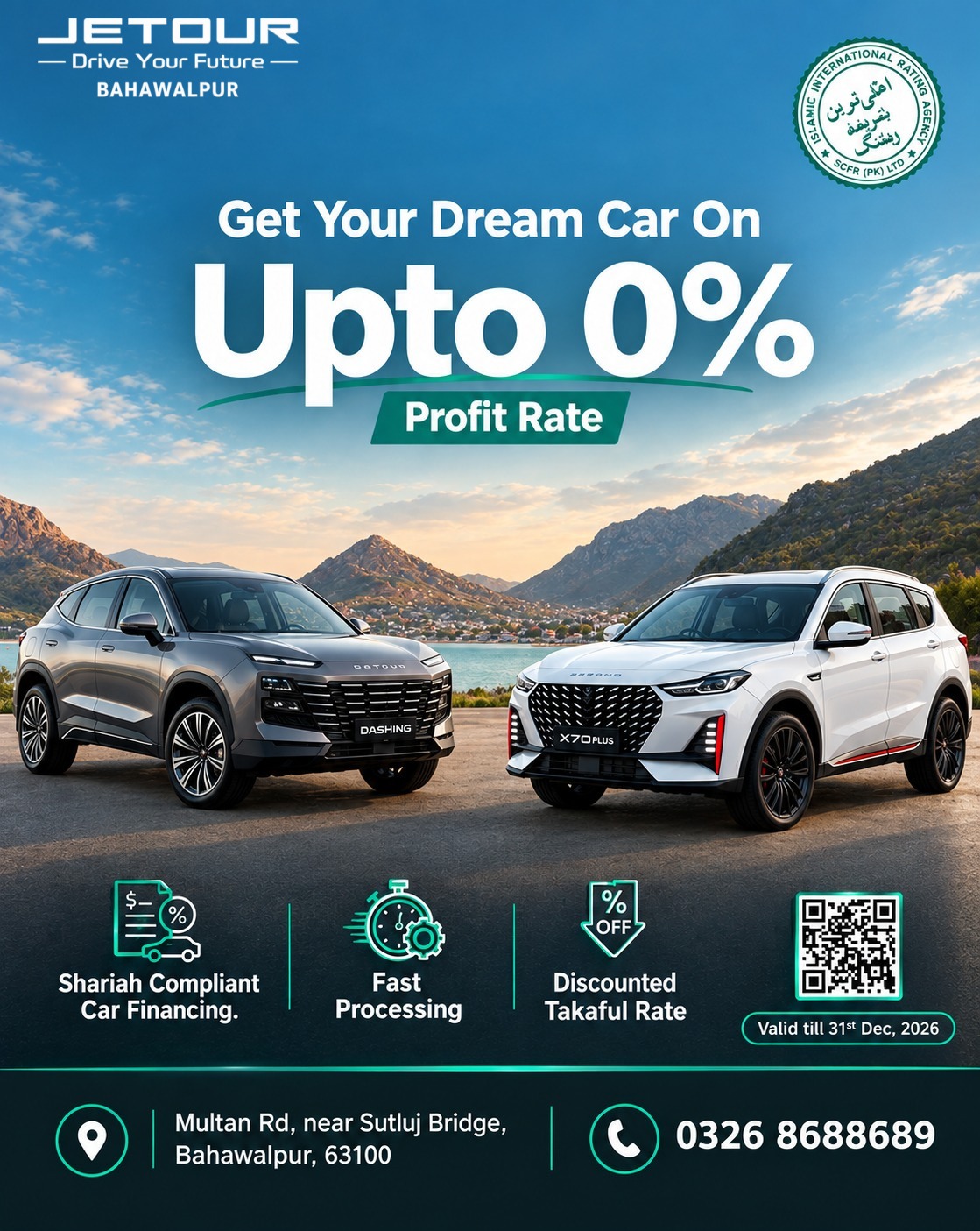 Jetour Bahawalpur Financing Offer